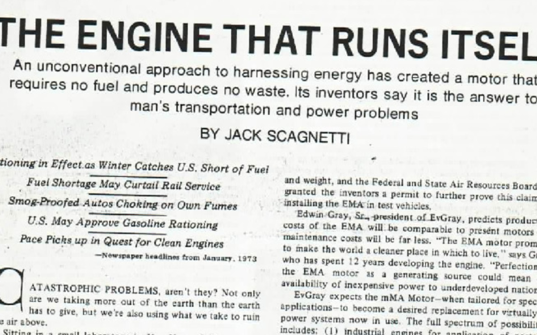 Edwin Gray Device The Engine that Runs Itself by Edwin Gray | Level 1 Communities